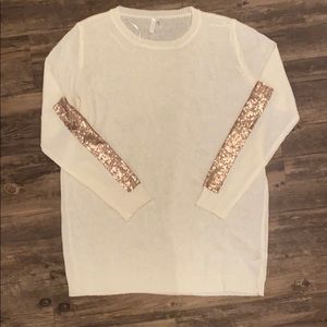 Pink blush knit maternity sweater